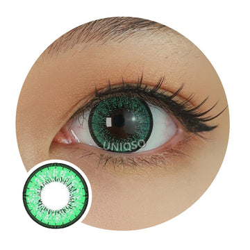 Lurrose 20pcs Gem Simulation Glasses Blue Contacts for Eyes Green