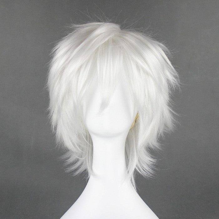 Aura  16 inch White Bob Long Bang Cosplay Wig