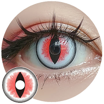 Gold Demon Eye Contacts, Cat Eye Contacts With Prescription – UNIQSO