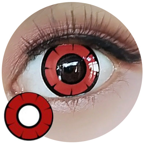 Red Colored Contact Lens: Striking Solid Color for Amazing Cosplays – UNIQSO