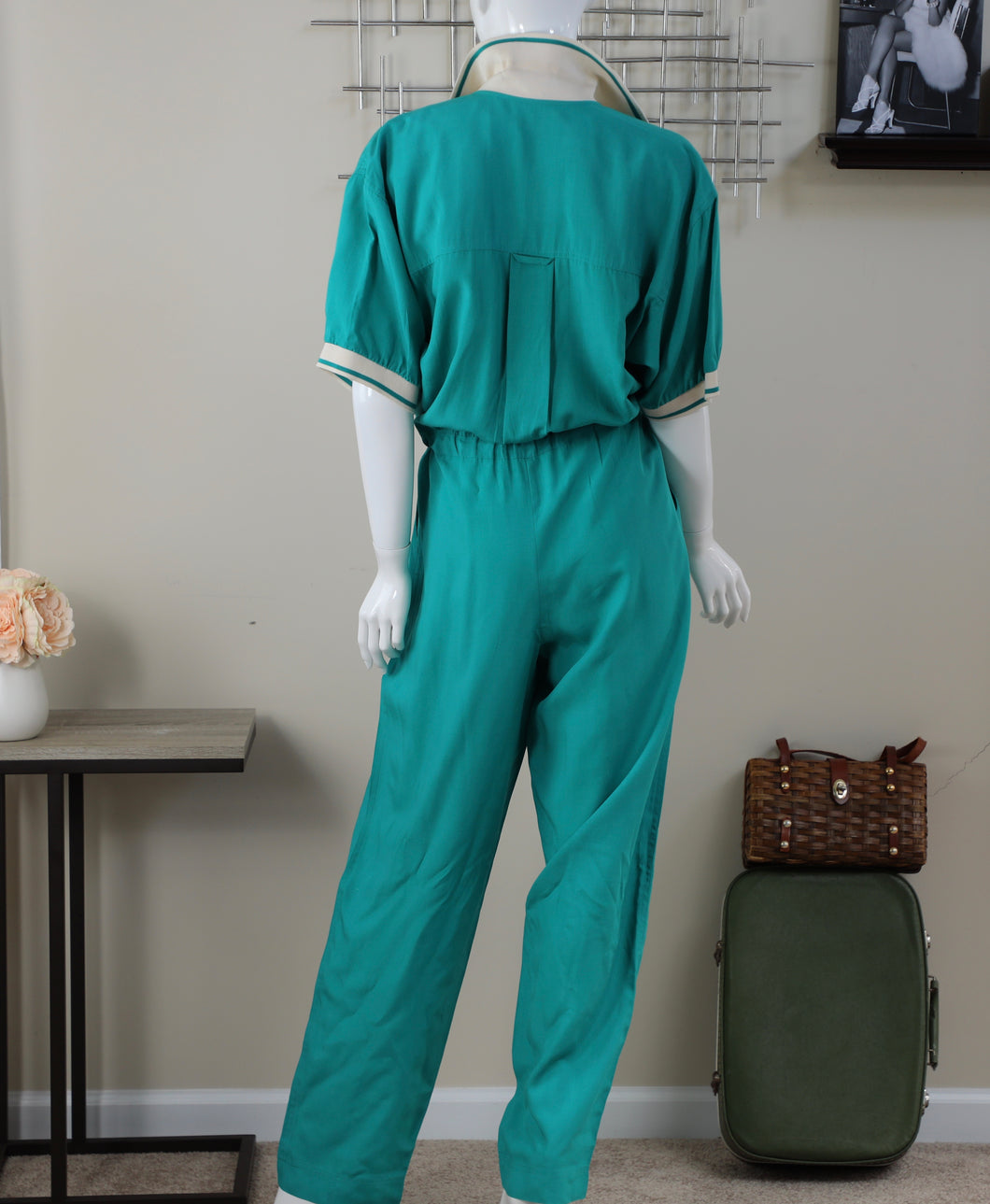 green jumpsuit size 10