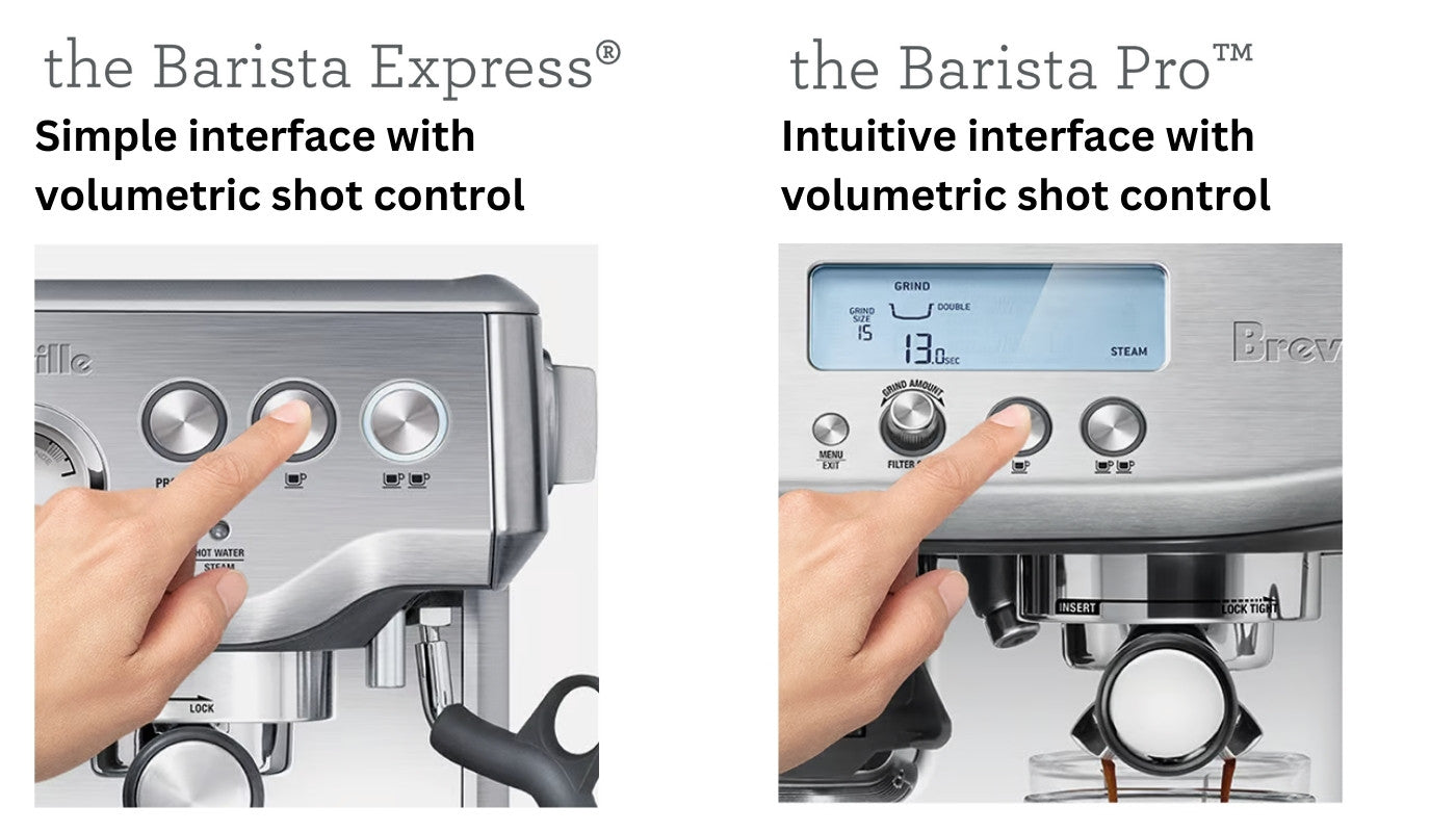 Sage / Breville Barista Pro Series Video 3. Barista Pro Vs Barista Express,  side by side comparison 
