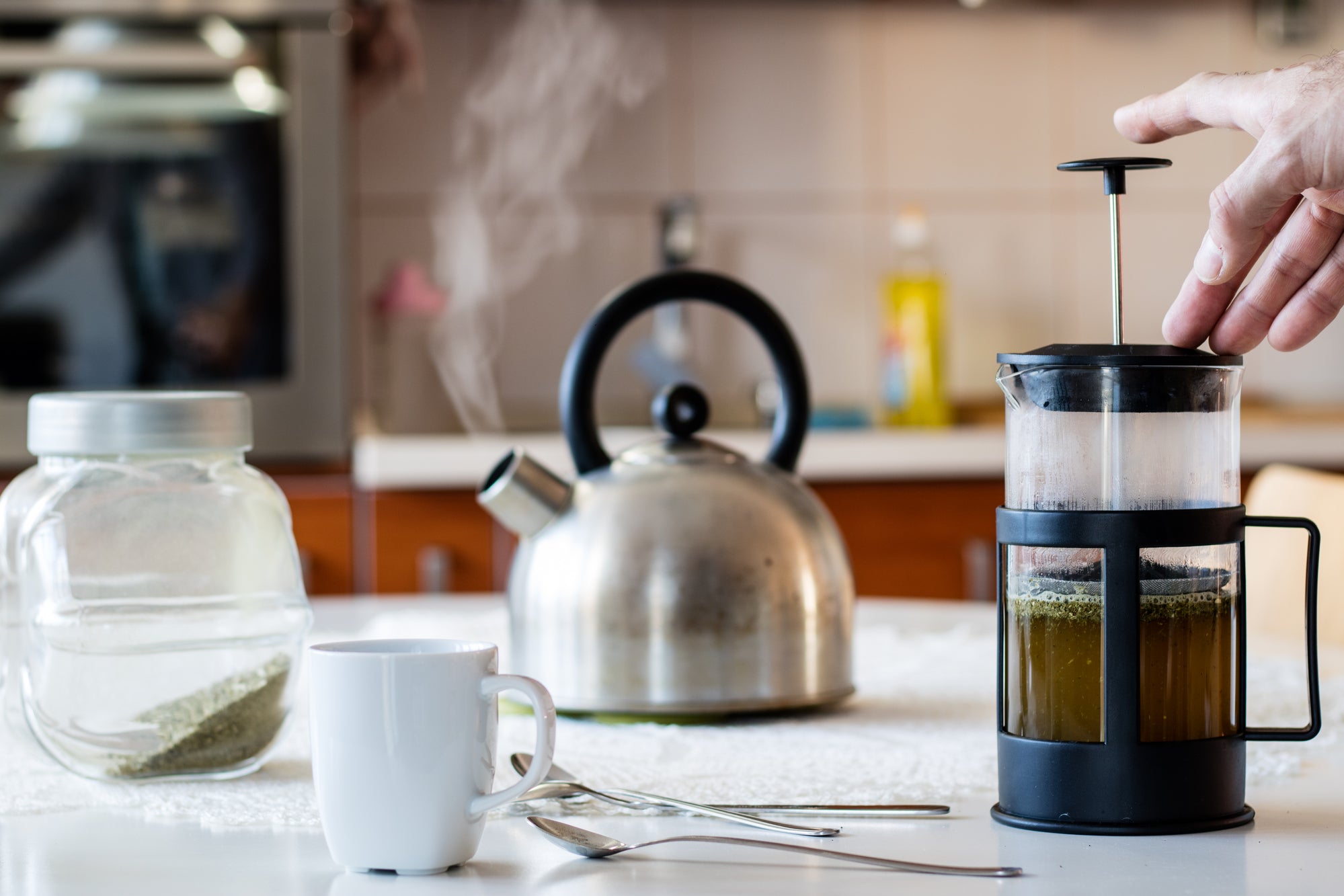  Mr. Coffee Technique + Taste Electric French Press and Hot  Water Kettle: Home & Kitchen