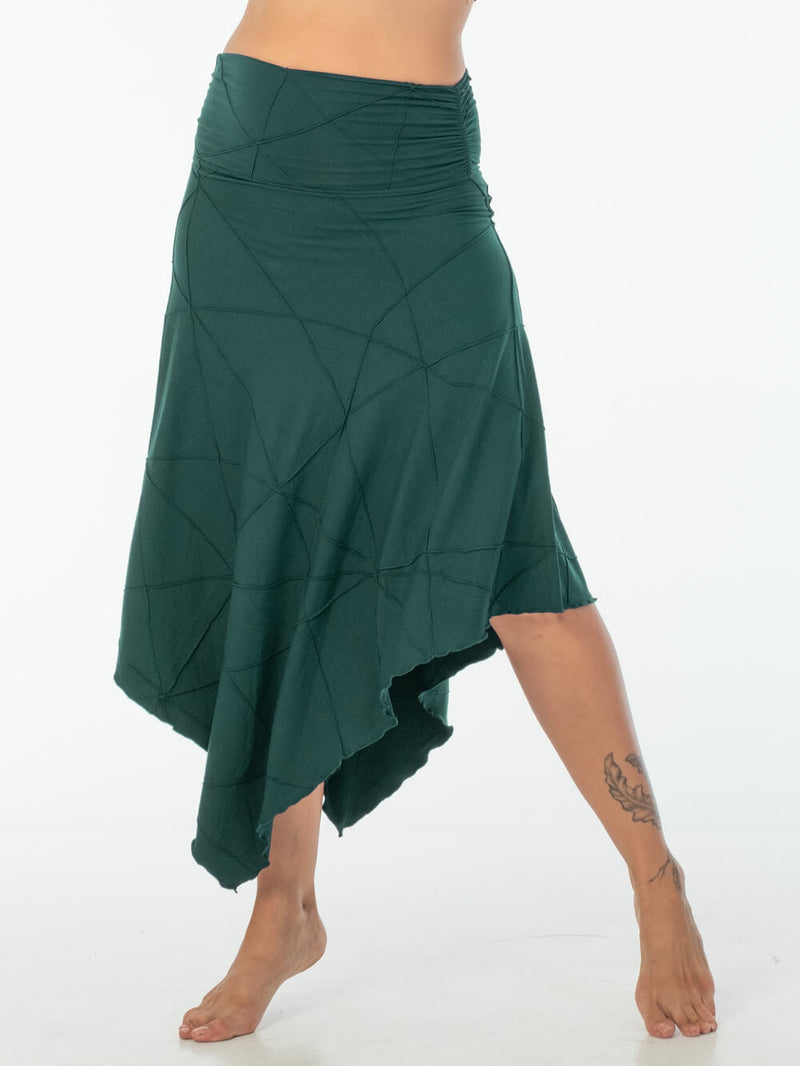 Textured Asymmetrical Skirt | Convertible Women's Clothing | CARAUCCI