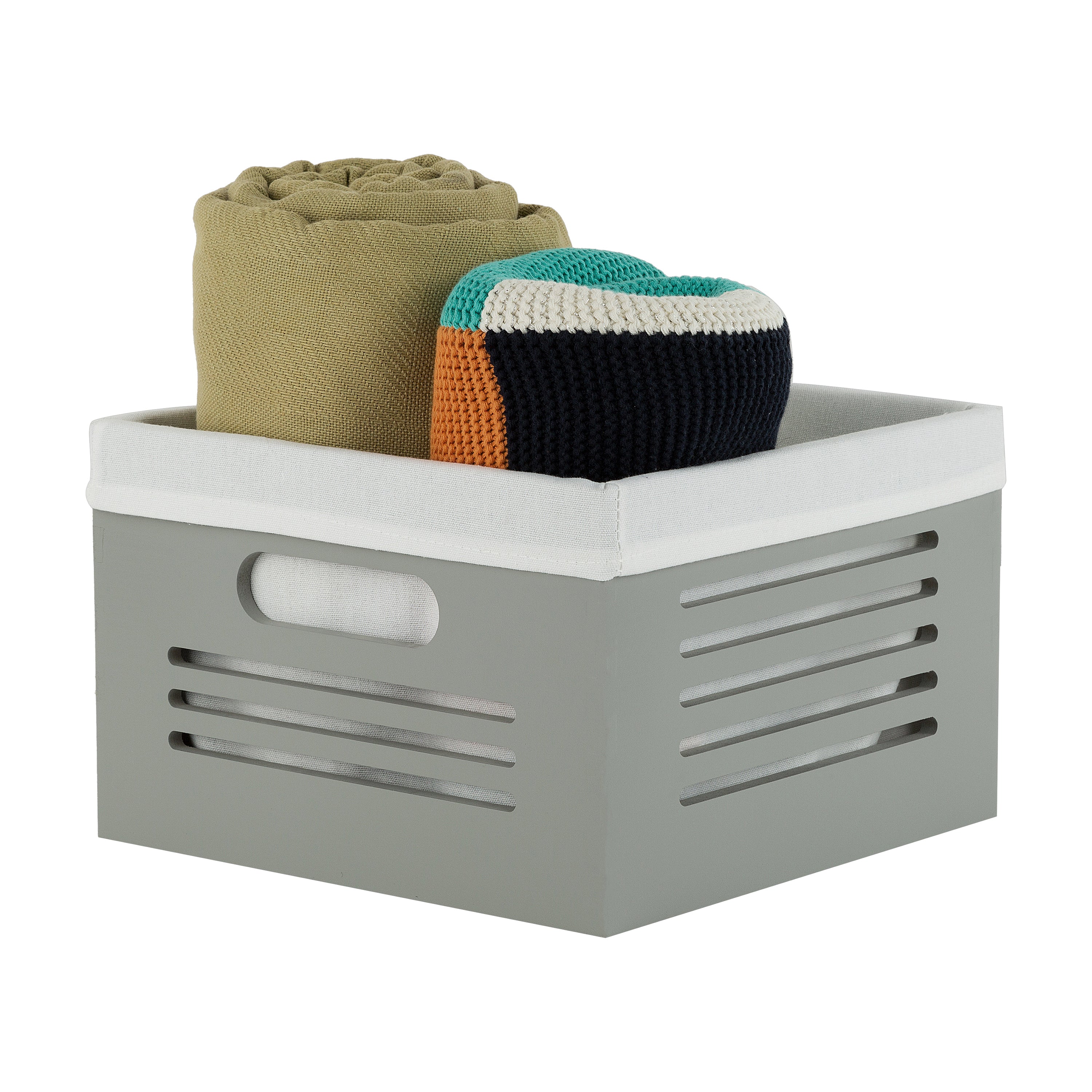 Wooden White Storage Bins - Small – Creative Scents