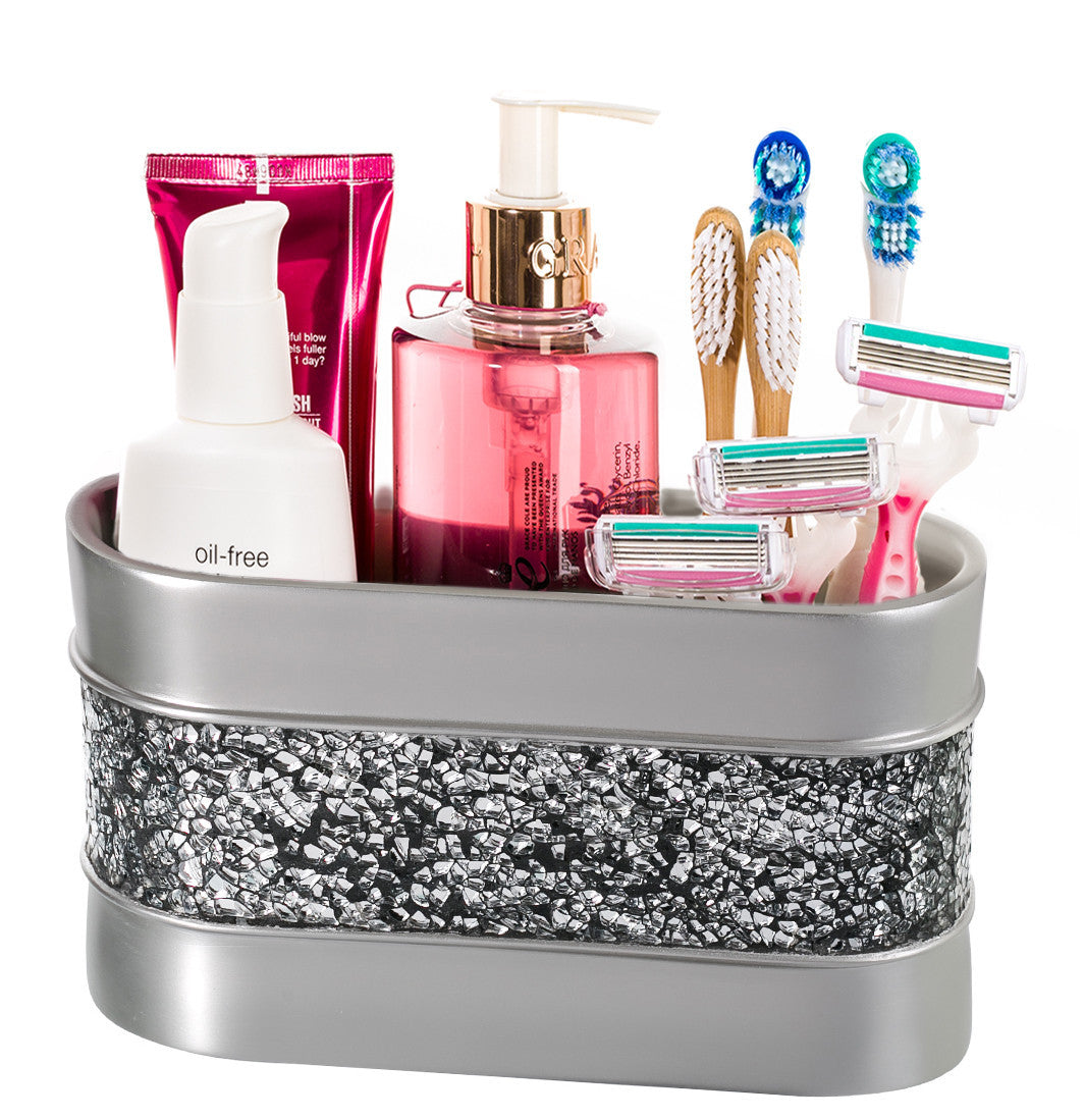 Brushed Nickel Bathroom Organizer (Wholesale)