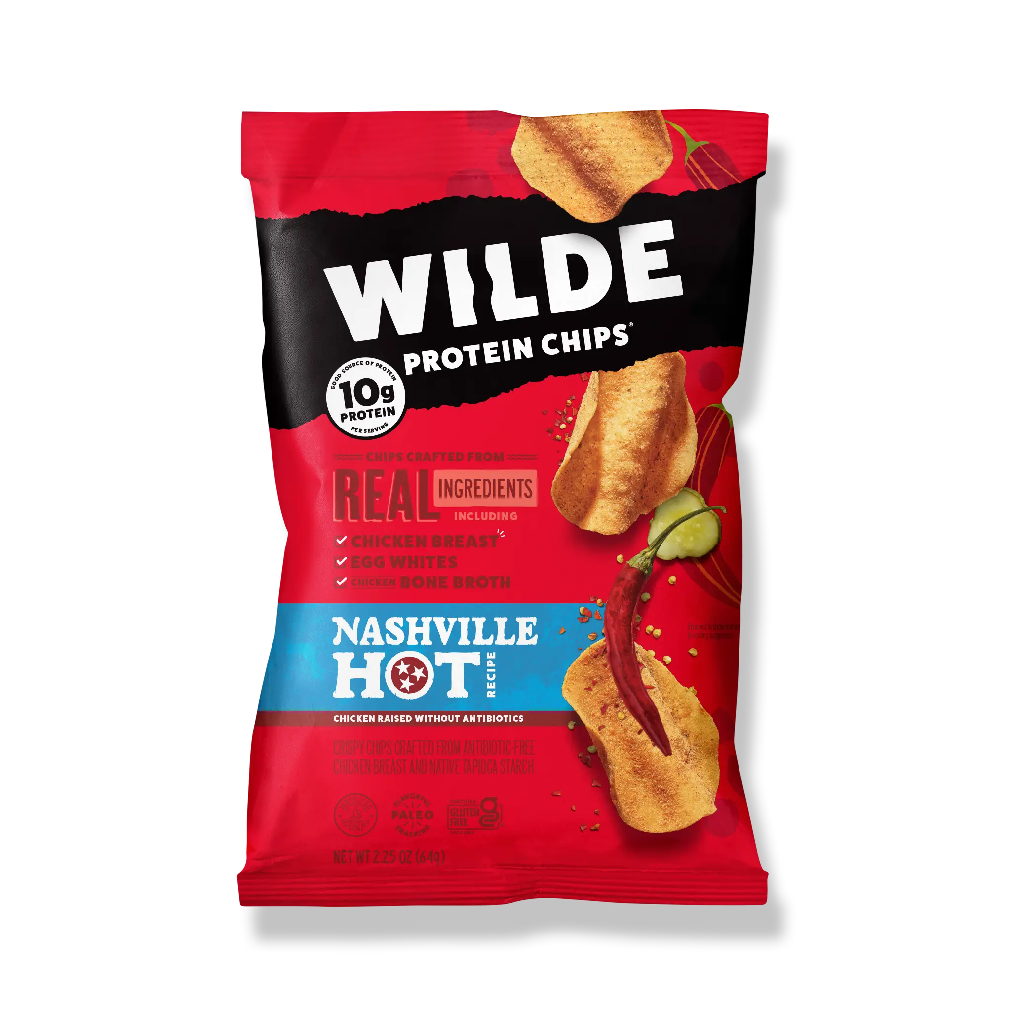 Buffalo Style WILDE Chips - Tangy & Spicy: Protein Chips Made From 