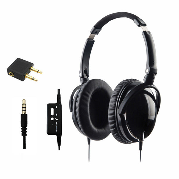 Active Noise Cancelling Headphones With Mic Foldable Over Ear HiFi Noise isolation