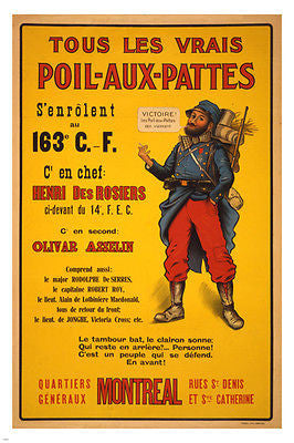 AD POSTER showing a soldier french collectors – Poster Merchant