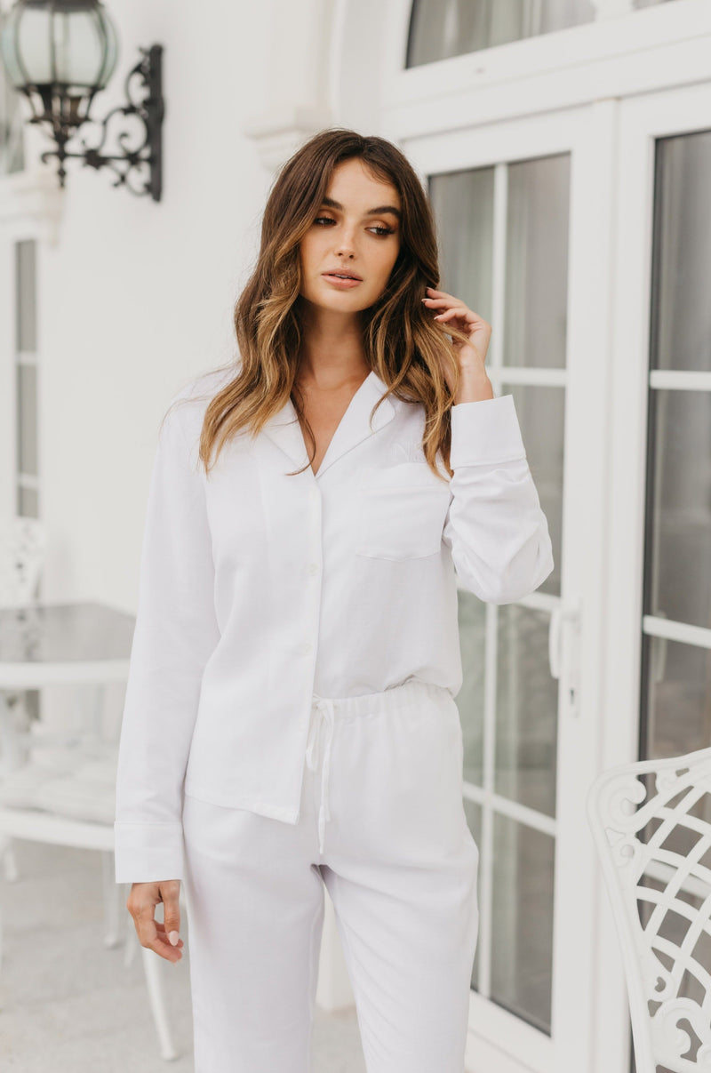 Women's Linen Pajama Set