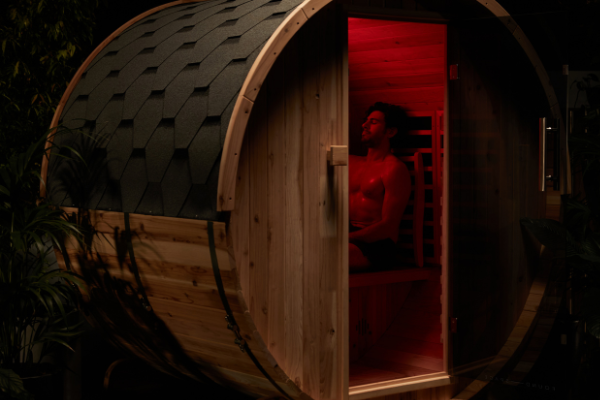 found—space outdoor barrel sauna