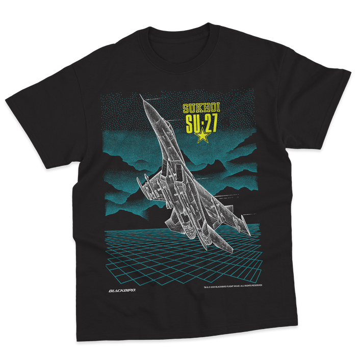 SUKHOI SU-27 TEE SHIRTS I BLACKBIRD® FLIGHT WEAR — Blackbird Flight Wear