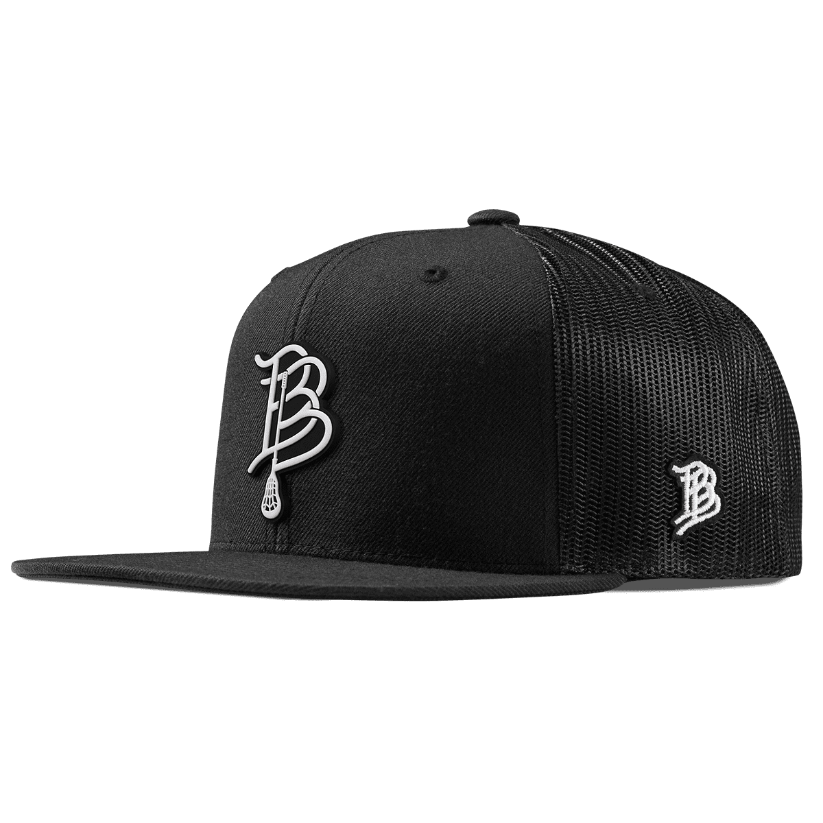 BB Lacrosse Cutout PVC Flat Trucker