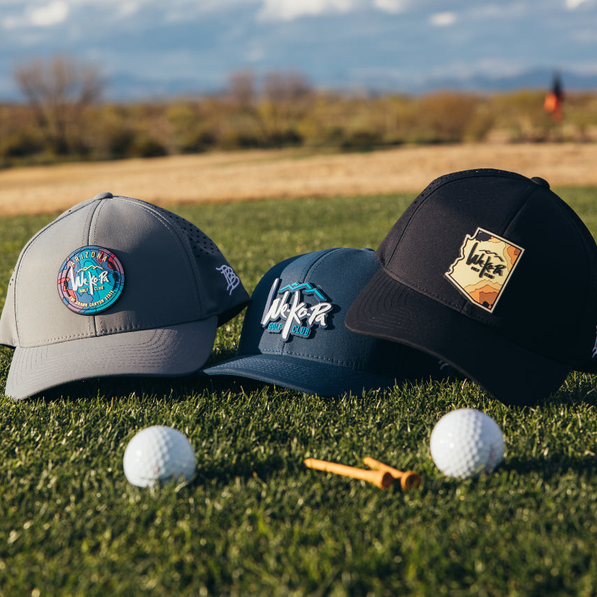 HATS ON GOLF COURSE