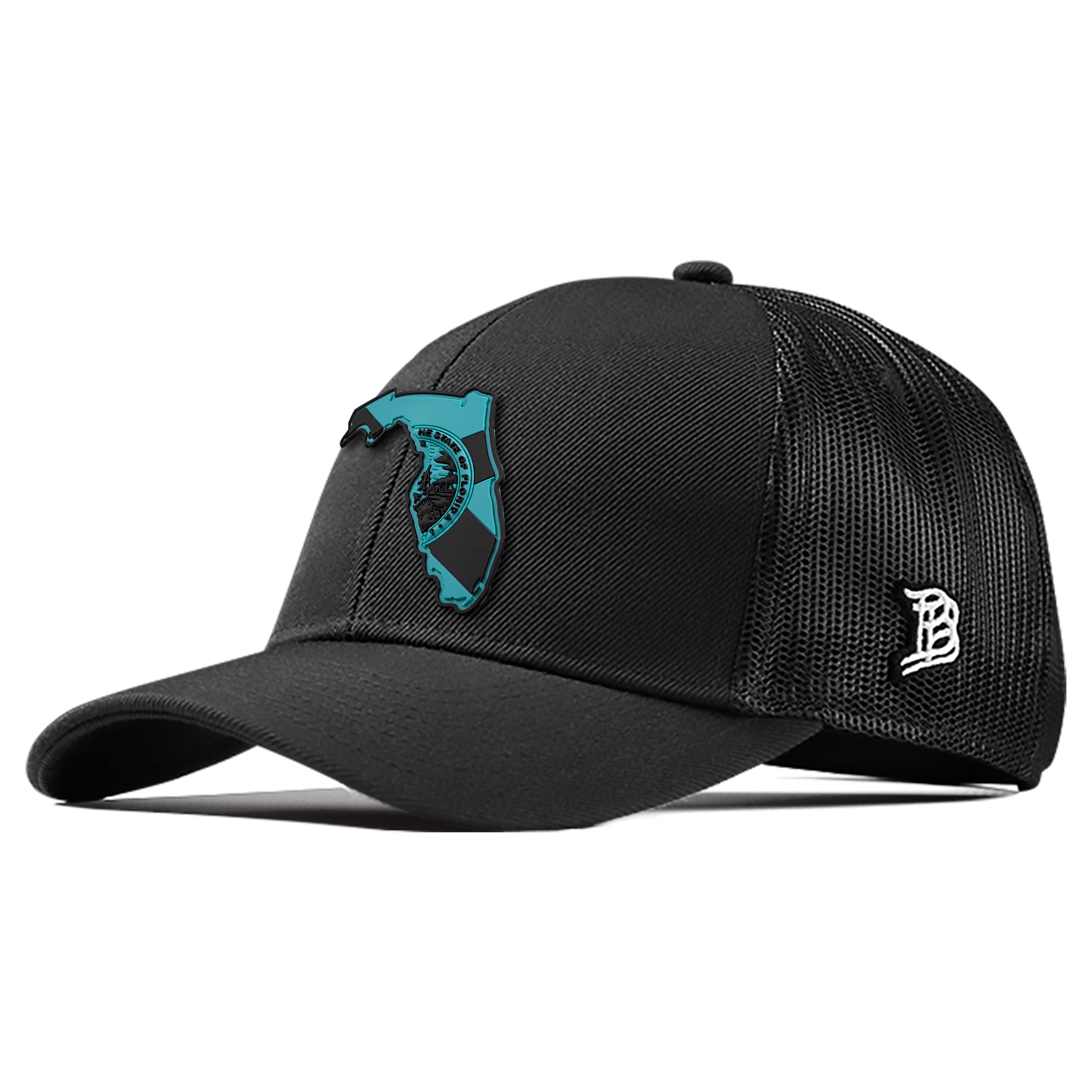 Florida Turquoise Stretch Snapback Trucker