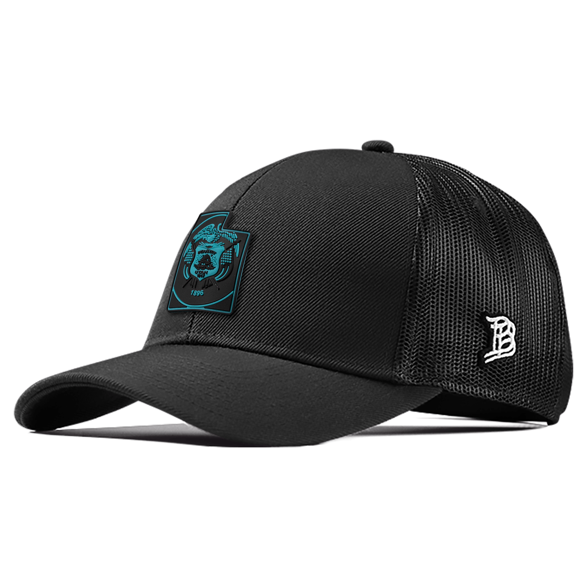 Utah Turquoise Stretch Snapback Trucker