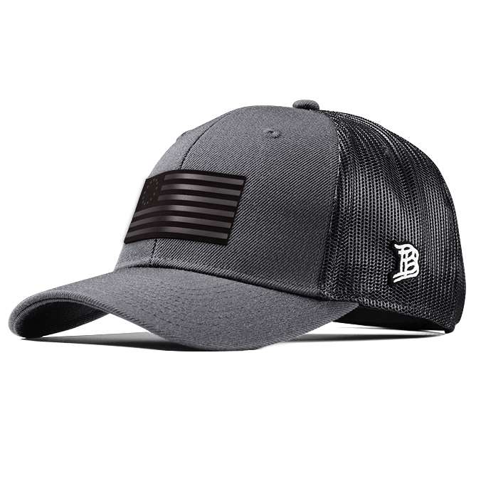 1776 Midnight Curved Trucker