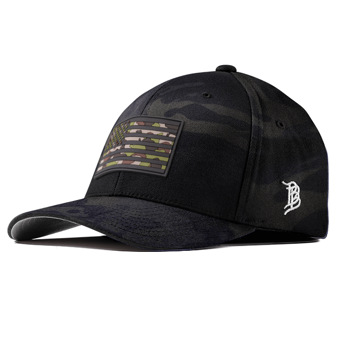 Green Camo Glory PVC Fitted