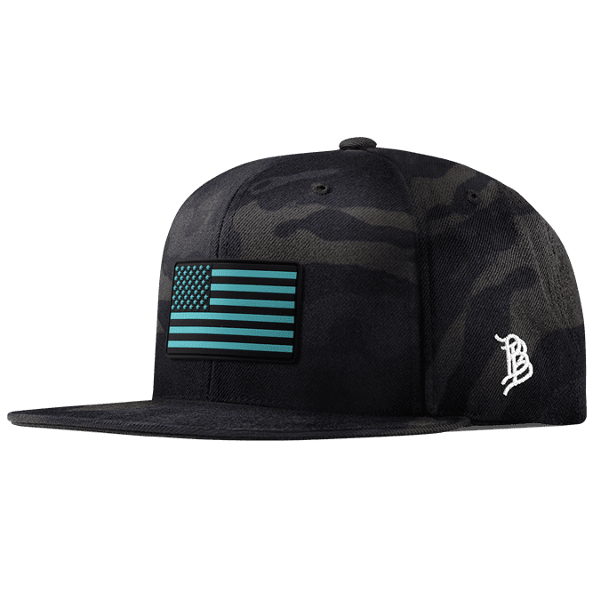 Old Glory Turquoise Classic Snapback