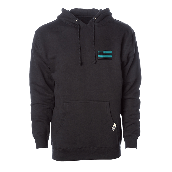 Old Glory Turquoise Hoodie