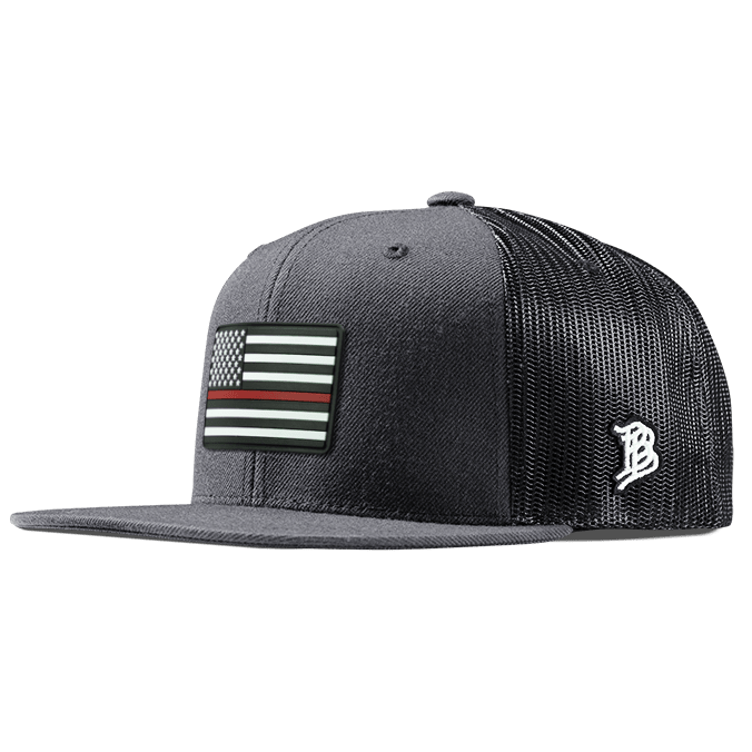 Thin Red Line PVC Flat Trucker