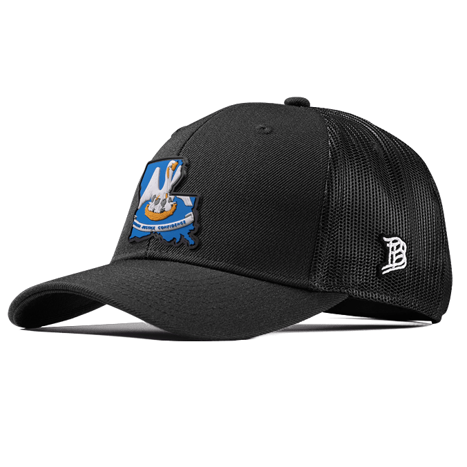 Branded Bills 'The 18 PVC' Louisiana Patch Hat Curved Trucker - One Size  Fits All