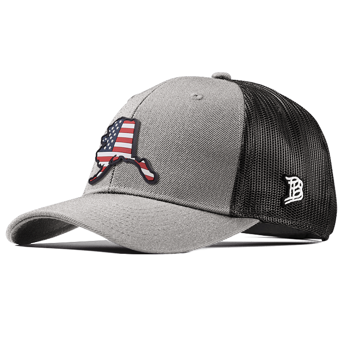 Alaska Patriot Curved Trucker