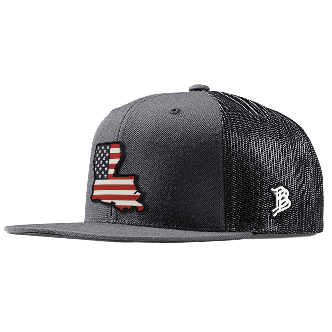 Louisiana  Flatbill Snapback State Flag Hat