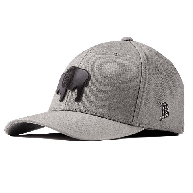 Wyoming Buffalo Flat Bill Hat - Gray/Stone/Navy