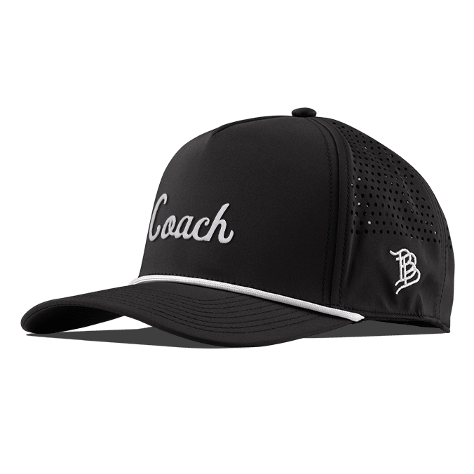 Coach Curved 5 Panel Rope (White Script)