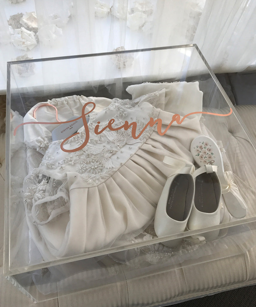 christening jewellery box