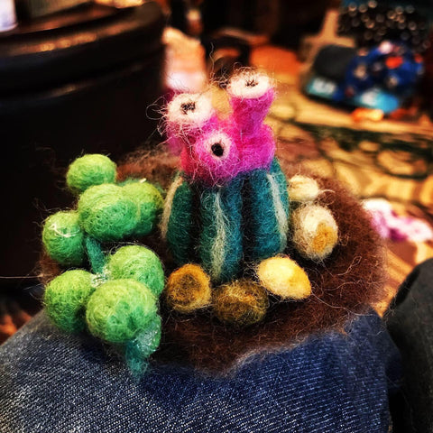 Acorns & Twigs Needle Felting Cactus