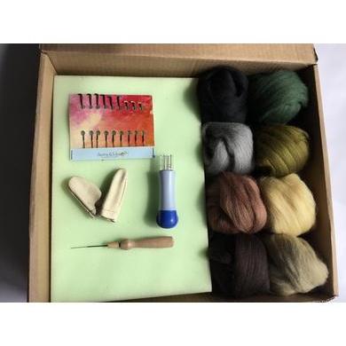 Filges Needle Felting Kit, Starter Kit Organic Wool - Alder & Alouette