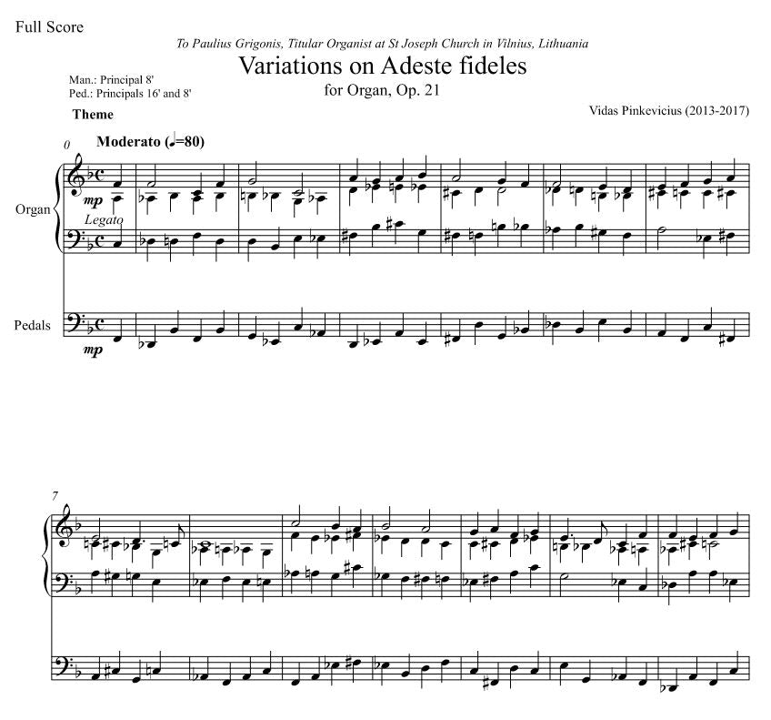 ADESTE FIDELES ORGAN PDF