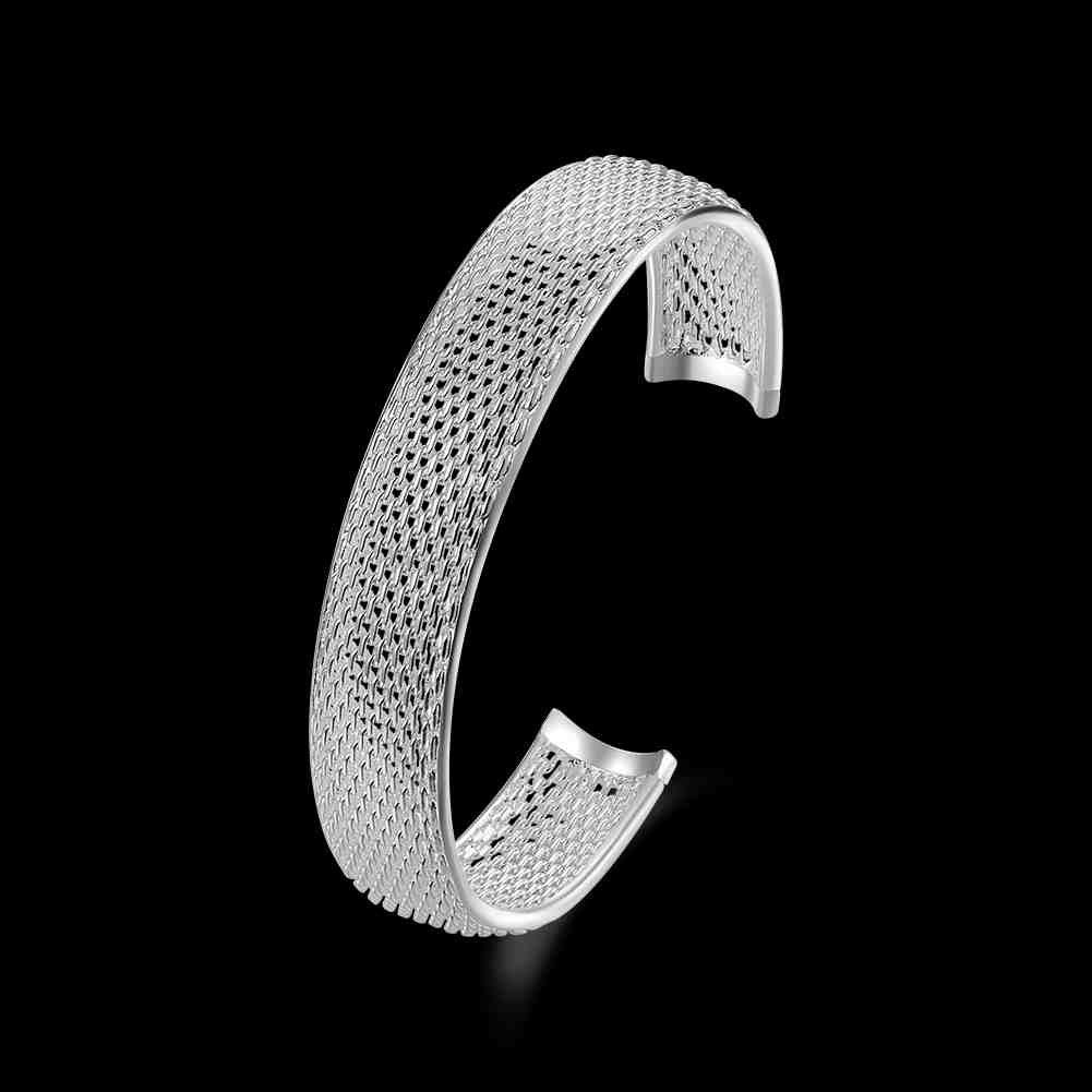 silver bangles Small Web Women Wedding Bracelet joyas SMTB1 2 MP