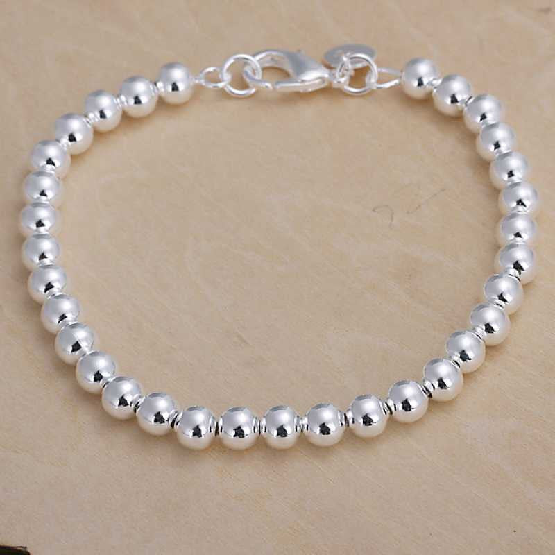 silver plated jewelry bracelet fine bead bracelet and retail114