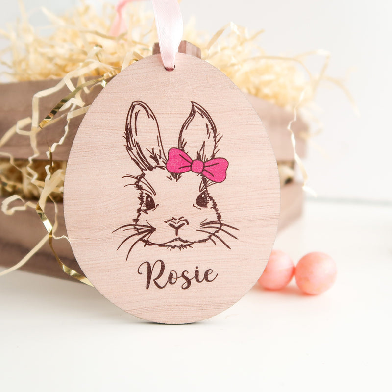 Easter Basket Tag - Personalised Easter Place Card - Custom Easter Basket Tag - Personalised Easter Tag - Easter Gifts - Cute Easter Bunny