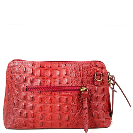 red croc handbag