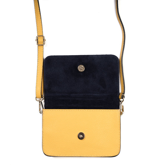 navy suede crossbody bag