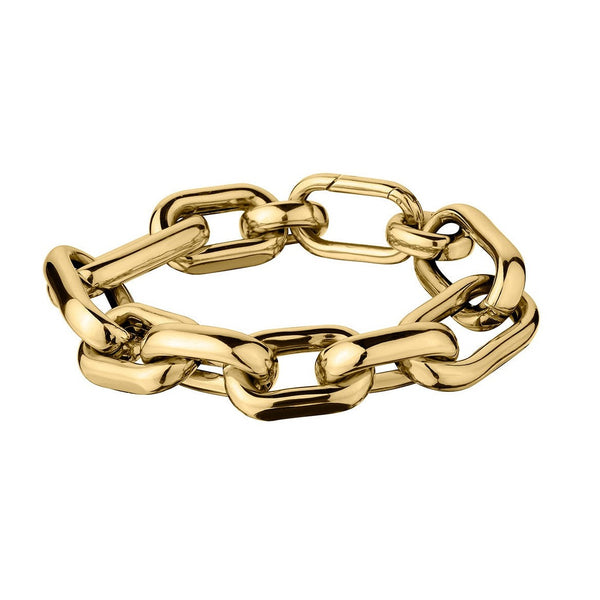 chunky gold chain link bracelet