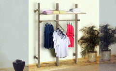 heavy duty slotted wall clothing rack