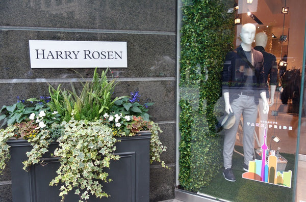 Harry Rosen Mannequin suggests an upscale lifestyle choice