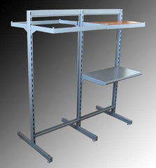 heavy duty slotted free standing clothing rack