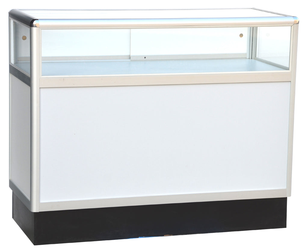 Jewelry Display Case With Anodized Aluminum Frame 48 70 Inch
