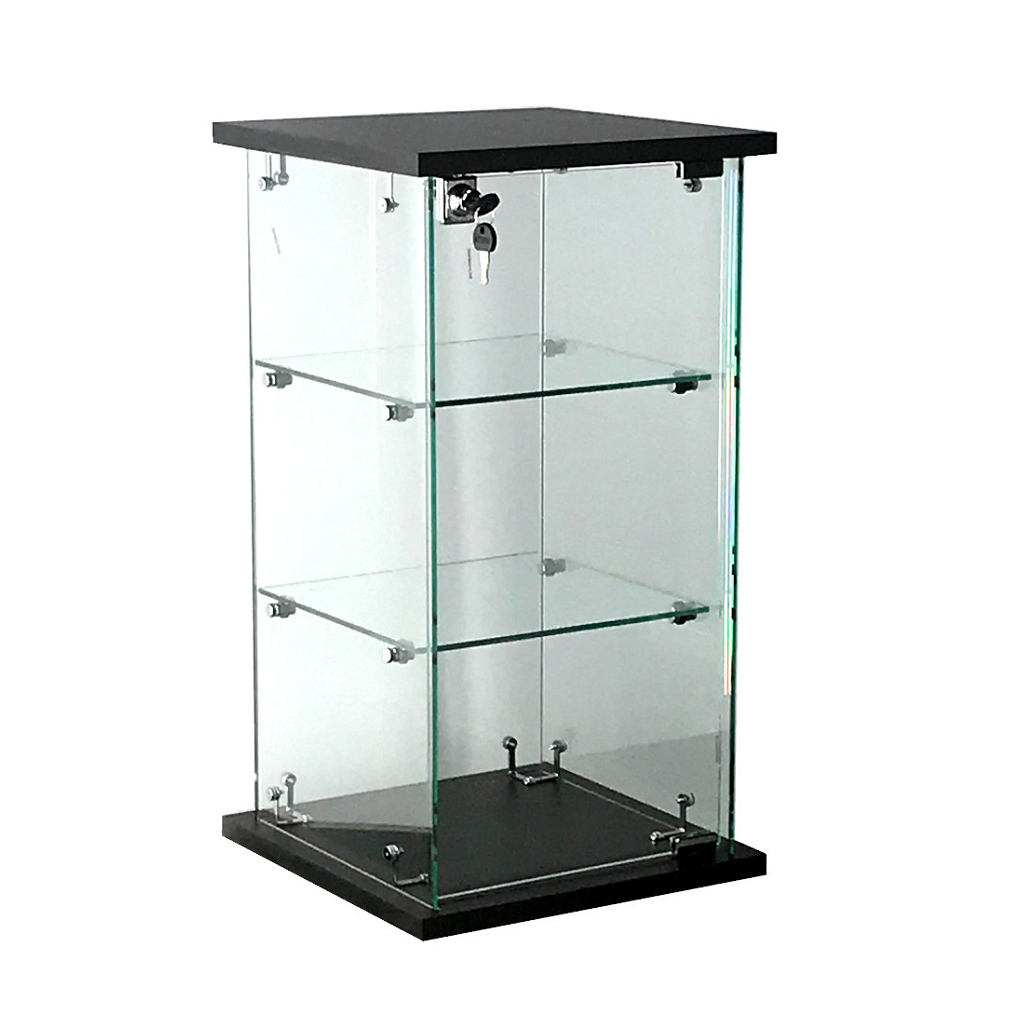 Counter Top Display Case Frameless 13w X 13d X 24h Inch