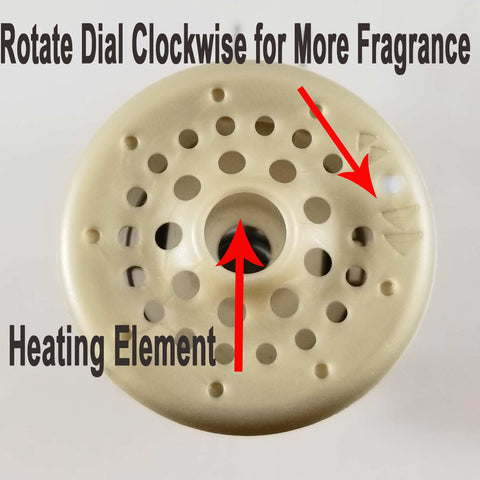 Exterior View Glade Oil Warmer Fragrance Dial