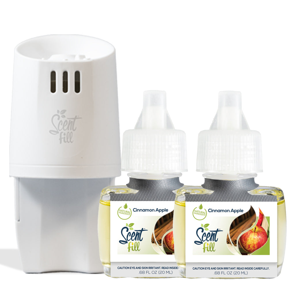 Air Wick Plug in Scented Oil Refill, 10 Ct, Apple Cinnamon, Air Freshener,  Essential Oils, Fall Scent, Fall decor