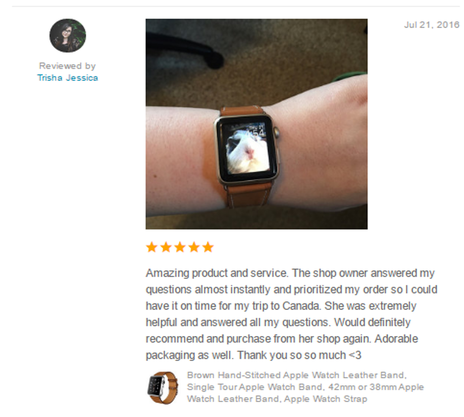 Juxli Home Handmade Apple Watch Bands Etsy Shop Reviews 6