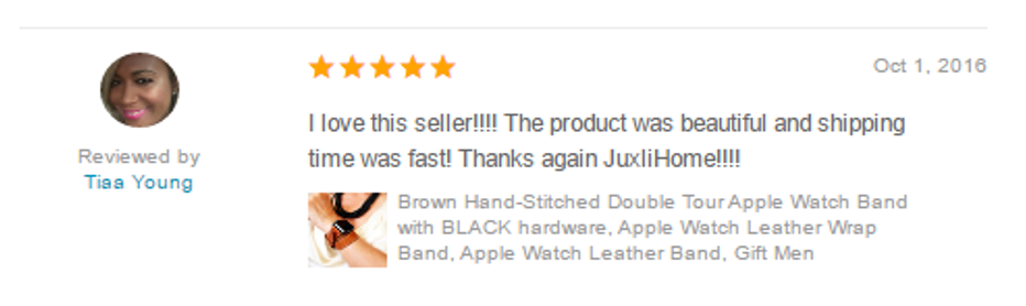 Juxli Home Handmade Apple Watch Bands Etsy Shop Reviews 9