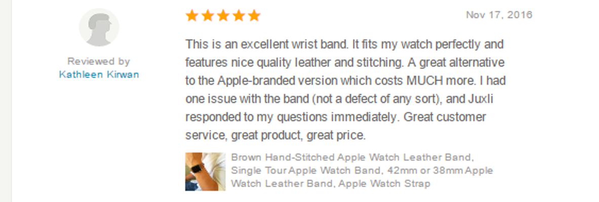 Etsy Juxli Home Apple Watch Band Reviews #19